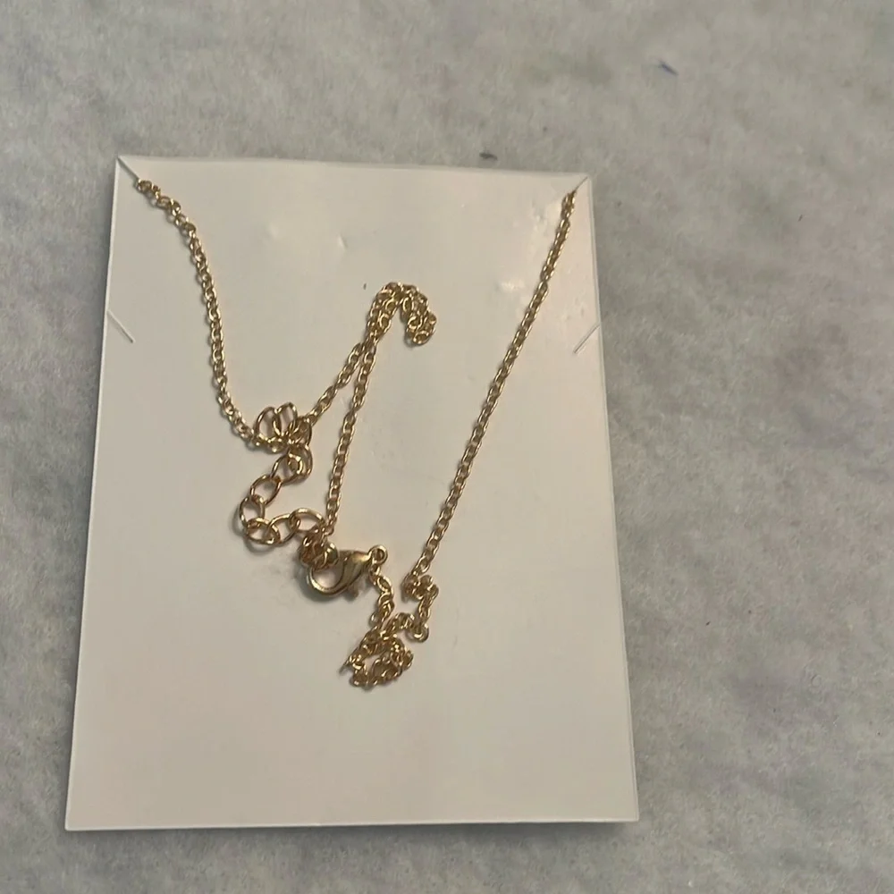 Colorful Unicorn Pendant Necklace nwt with extender, gold tone